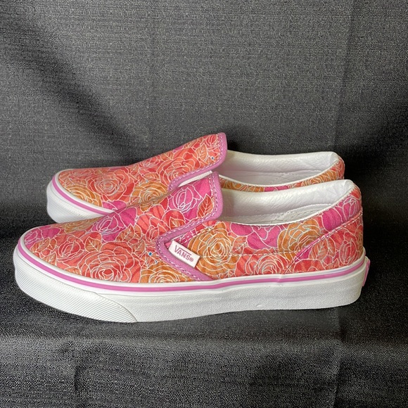 NWOT Vans Classic Slip-On - Rose Camo Pink Floral - Size Kids 3 - Picture 5 of 14